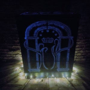 Cabinet, Sideboard, Glow in the dark Lord of the Rings inspired art image 8