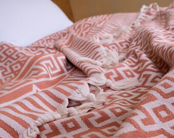 Cubrecama doble de diseño especial, muy suave al tacto, 100% algodón, reversible.