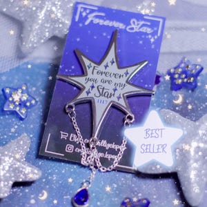 Süßer Emaille Pin - ATEEZ - CrystallizeKpop - Pin - Süßer Emaille Pin - ATEEZ Emaille Pin - Stern - Hübsche - Glitzer