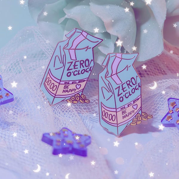 DISCOUNTED Zero O' Clock Enamel Pin - BTS - CrystallizeKpop - Pin - Cute Enamel Pin - BTS Enamel Pin - Coffee - Coffee Pin