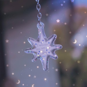 Forever Star Acrylic Keychain - ATEEZ - CrystallizeKpop - Keychain - Acrylic - ATEEZ Keychain - Star - Pretty - Holographic