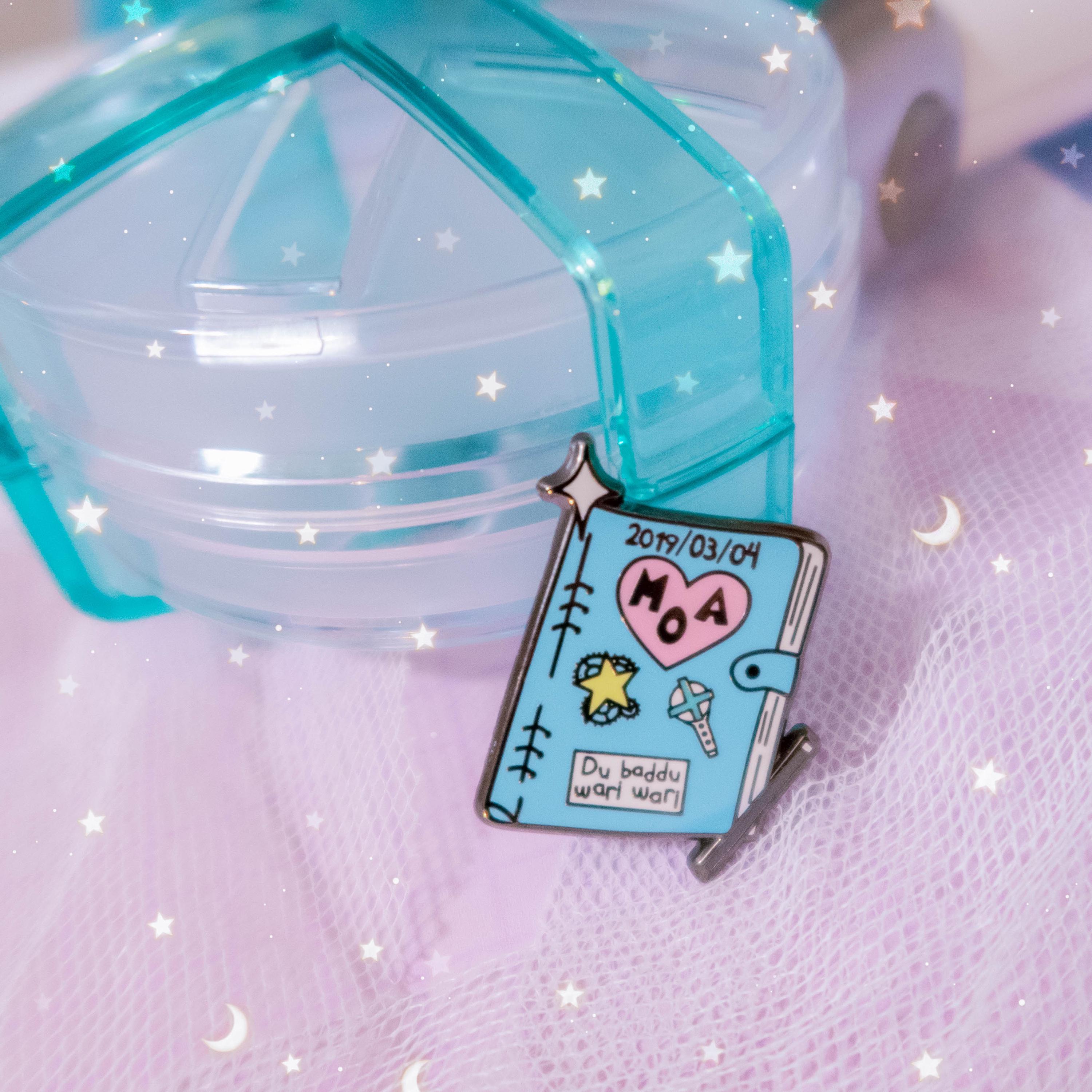 Shining Secret Enamel Pin - MOA Diary - TXT - CrystallizeKpop - Pin - Cute Enamel Pin - TXT Enamel Pin - TomorrowXTogether - Diary