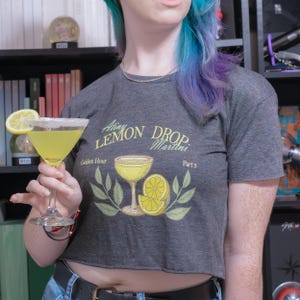 Lemon Drop Crop T-Shirt - ATEEZ - CrystallizeKpop - Made to Order T-Shirt - Ateez Shirt - Lemon Drop - Crop T-Shirt - Crop Tee