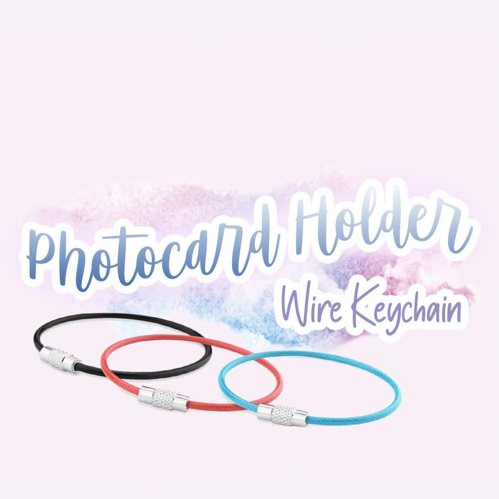ADD ON for Photocard Holders - Stainless Steel Wire Keychain Cable