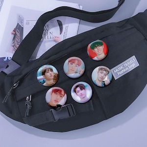 Mingi Buttons - 1.25 inch - 6 Button Set - Button Set - ATEEZ - Ateez Button - CrystallizeKpop - Atiny - Bias Button Pack