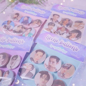 Keeho Knöpfe - 3 cm - 6 Knopf Set - Button Set - P1Harmony - P1Harmony Button - CrystallizeKpop - P1ece - Bias Button Pack