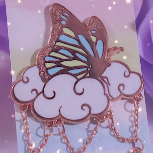 Fly High Emaille Pin - ATEEZ - CrystallizeKpop - Pin - Süßer Emaille Pin - ATEEZ Emaille Pin - Schmetterling - Hübsche - Edelsteine