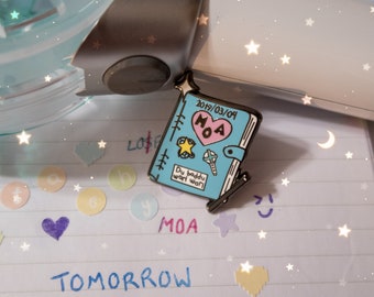 Shining Secret Enamel Pin - MOA Diary - TXT - CrystallizeKpop - Pin - Cute Enamel Pin - TXT Enamel Pin - TomorrowXTogether - Diary