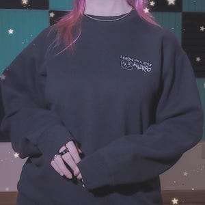 WEIRDO Embroidered Sweater - Xdinary Heroes - CrystallizeKpop - Made to Order Sweater - Xdinary Heroes Sweater - Weirdo - Quirky - Jumper