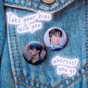 San Buttons - 1,25 inch - 6 knopenset - knopenset - ATEEZ - Ateez-knop - CrystallizeKpop - Atiny - Bias-knopenpakket