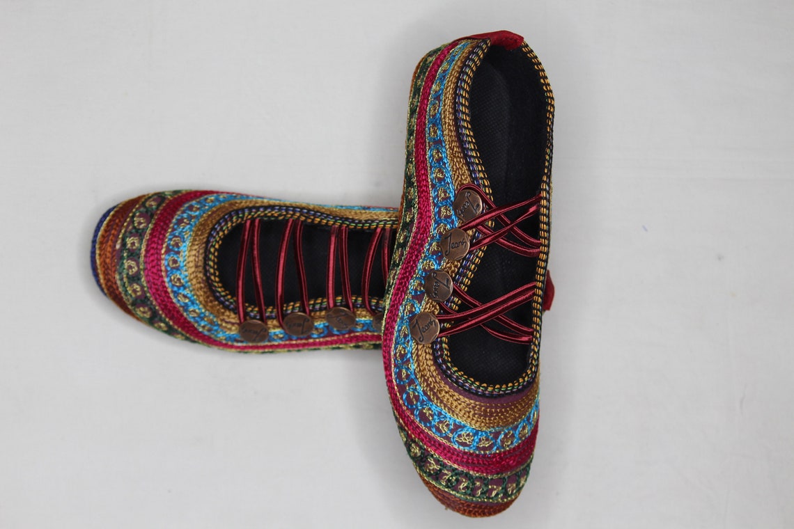 Women's rajasthani maharani lehariya shoes traditional | Etsy