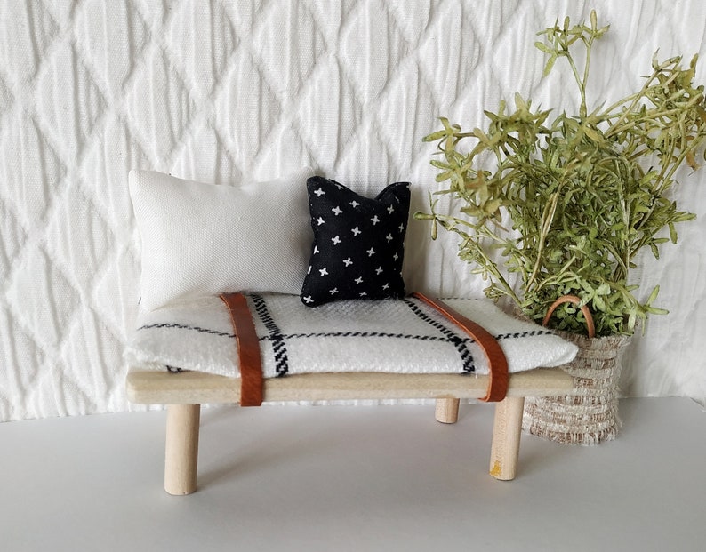 Dollhouse Bench Dollhouse Miniature Furniture Maileg Mice Etsy