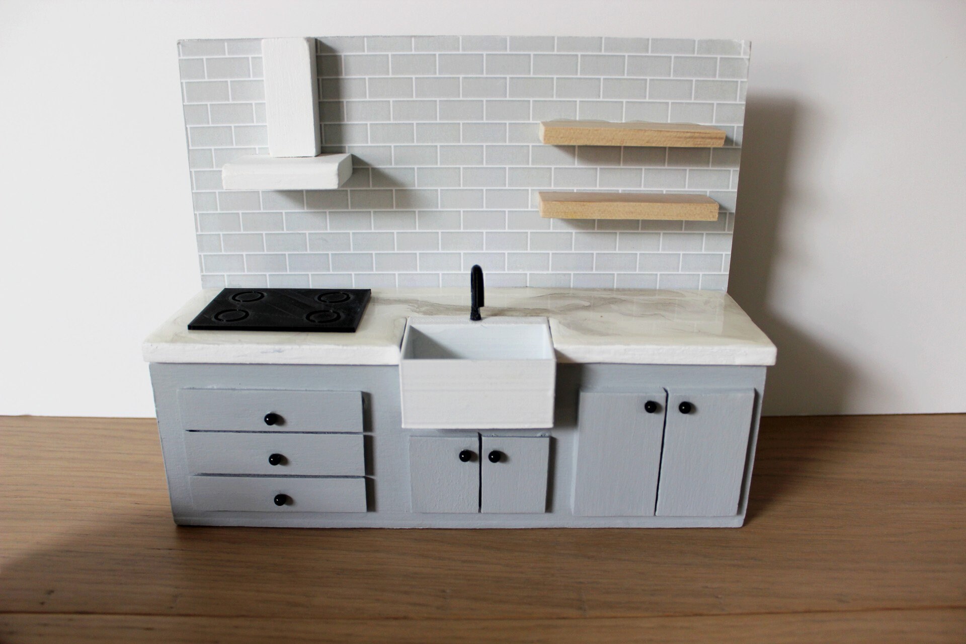 Miniature Kitchen Dollhouse Kitchen 112 Scale Miniature Etsy