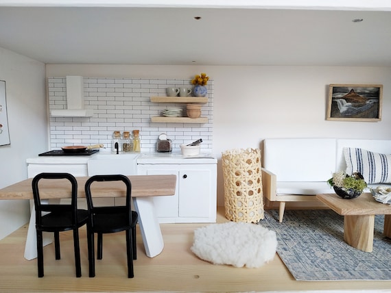 Buy Ikea Dollhouse Fully Furnished miniature Wooden Dollhouse With