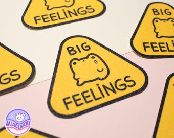 Big Feelings Glitter Vinyl stickers
