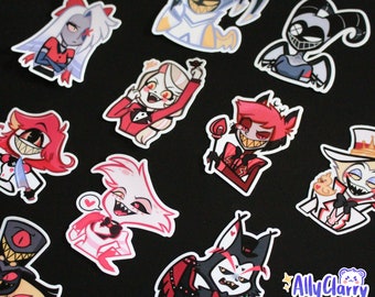 Hazbin Hotel Characters Vinyl Die Cut Stickers