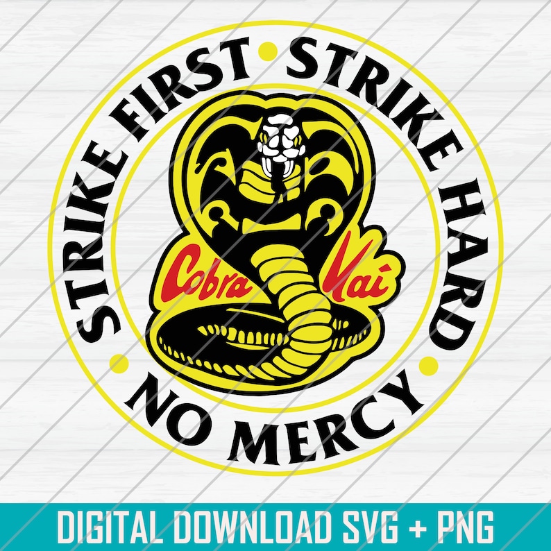 Cobra Kai Dojo Logo SVG PNG keine Barmherzigkeit Streik | Etsy