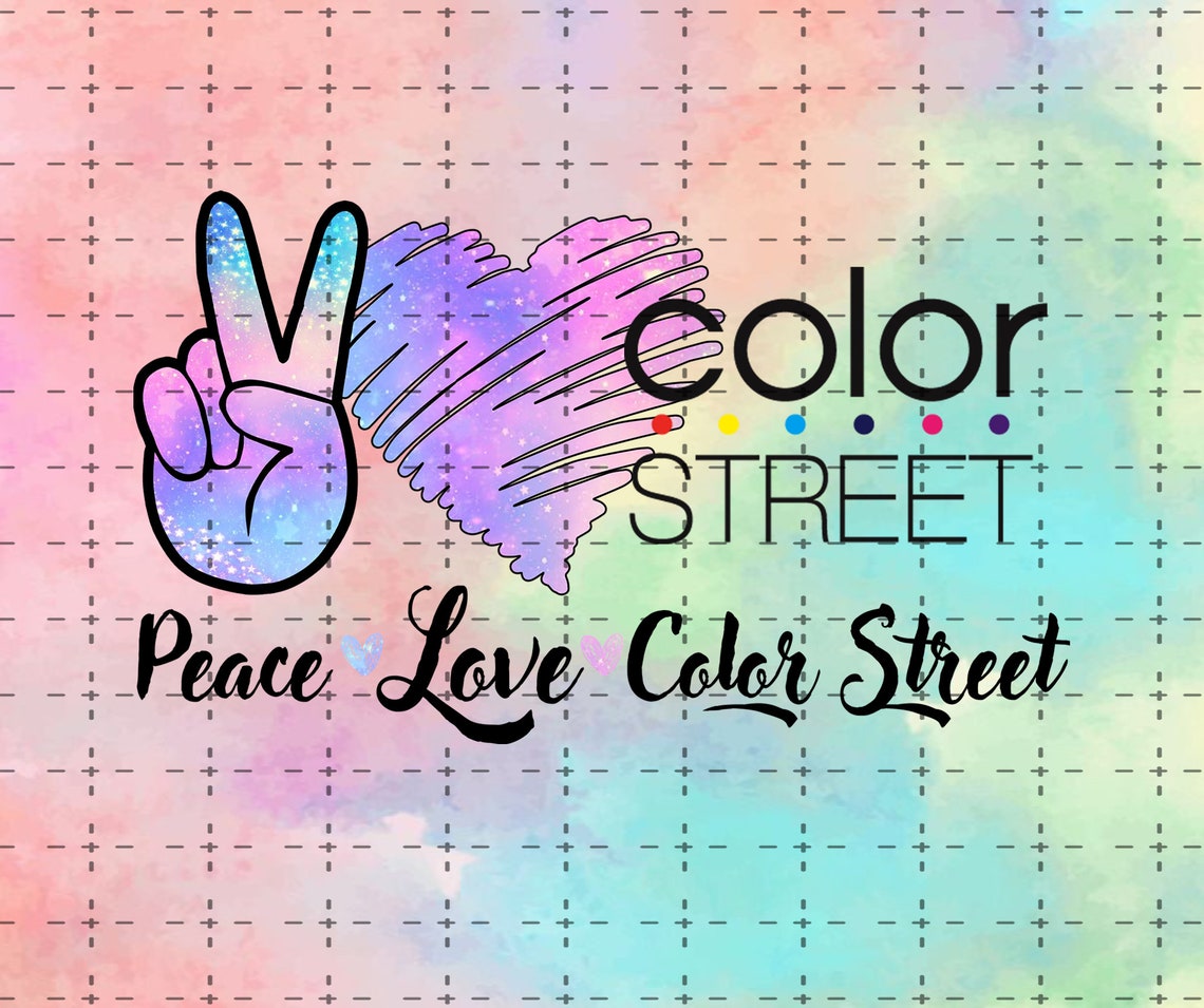 peace love color street screen print