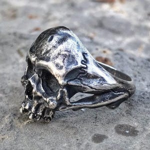 Skull ring, Silver Skull ring, Skull jewellery, Skull ring men,Gothic Ring,Biker Ring,Memento Mori,Anatomical Skull ring,Mens jewellery