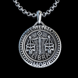 Handmade Libra Zodiac Sign Silver Necklace, Personalized Libra Horoscope Pendant, Libra Zodiac Symbol Birthday Gift, Gift for Libra Man