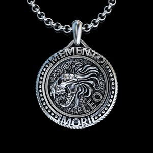 Handgemaakte Leo sterrenbeeld zilveren ketting, gepersonaliseerde Leo Horoscoop hanger, Leo sterrenbeeld verjaardagscadeau, cadeau voor Leo Man