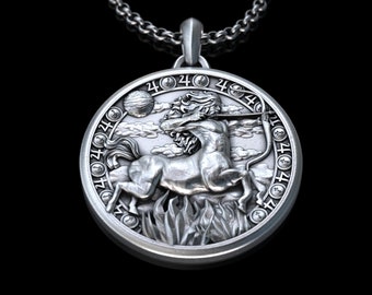 Personalized Sagittarius Zodiac Sign Silver Necklace, Sagittarius Horoscope Pendant, Sagittarius Birthday Gift, Sagittarius Zodiac Gift