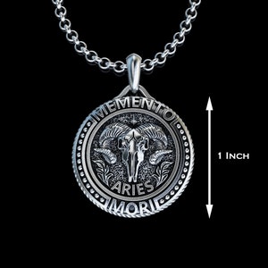 Silver Aries Zodiac Sign Necklace, Aries Horoscope Pendant, Aries Zodiac Symbol Birthday Gift, Horoscope Charm, Gift for Astrology Lovers image 4