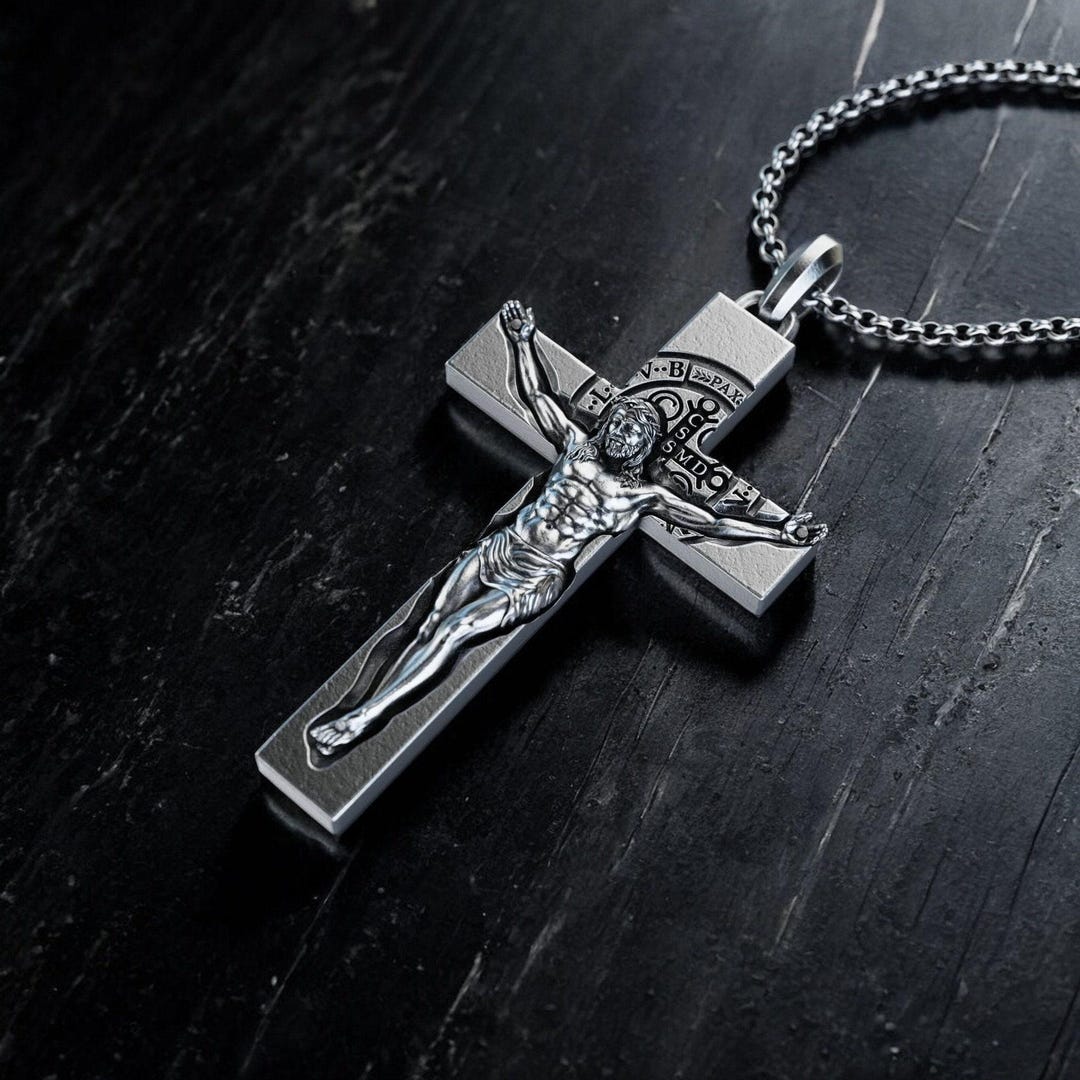 JEVELON Kreuzkette Kruzfx Kreuz-Anhänger 333 Gold - Made N Germany Goldanhanger Fur Damen Und Herren Mit Kette Vergoldet Lange Wahlbar 36 70 Cm