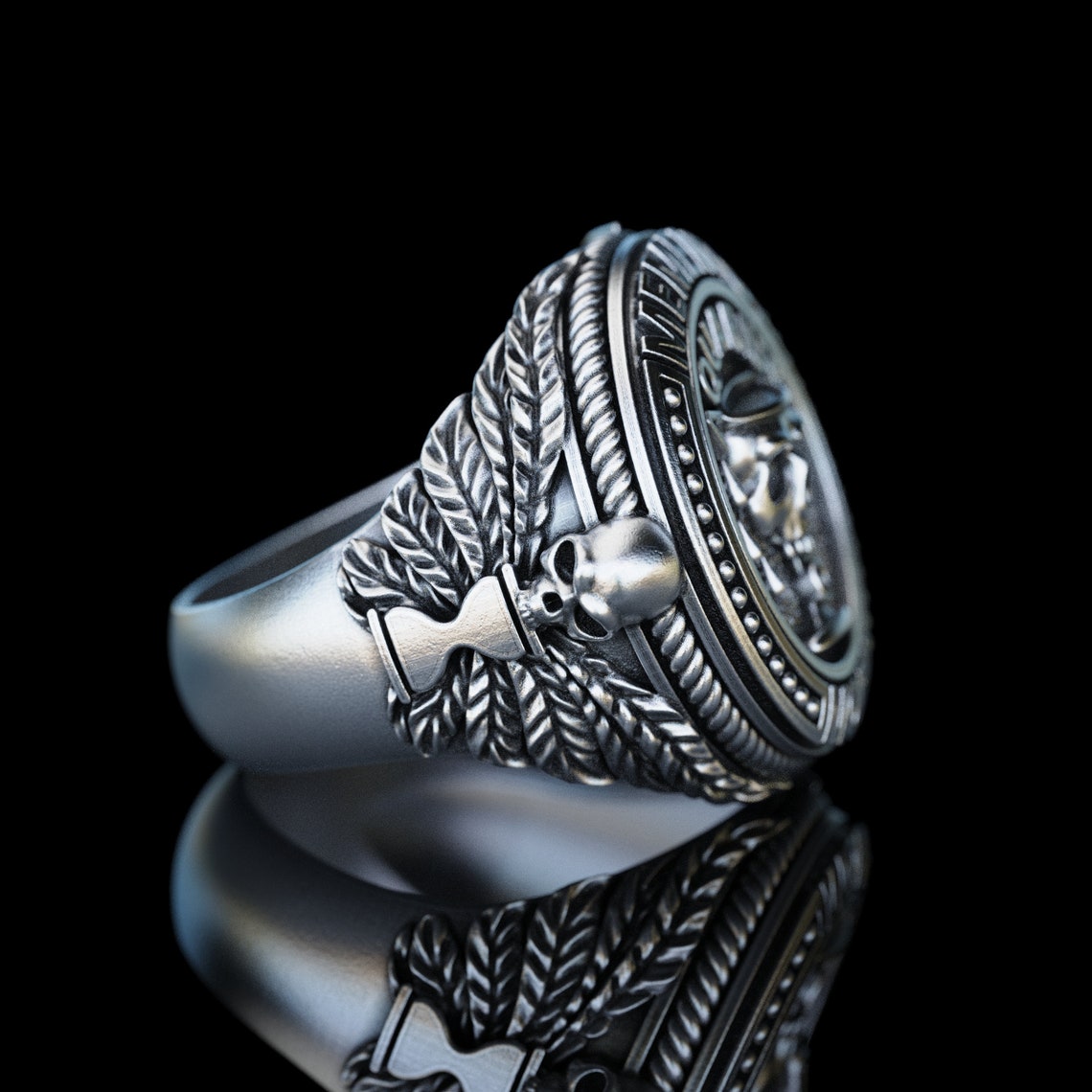 Aquarius Zodiac Sign Silver Ring Astrological Sign Aquarius Etsy