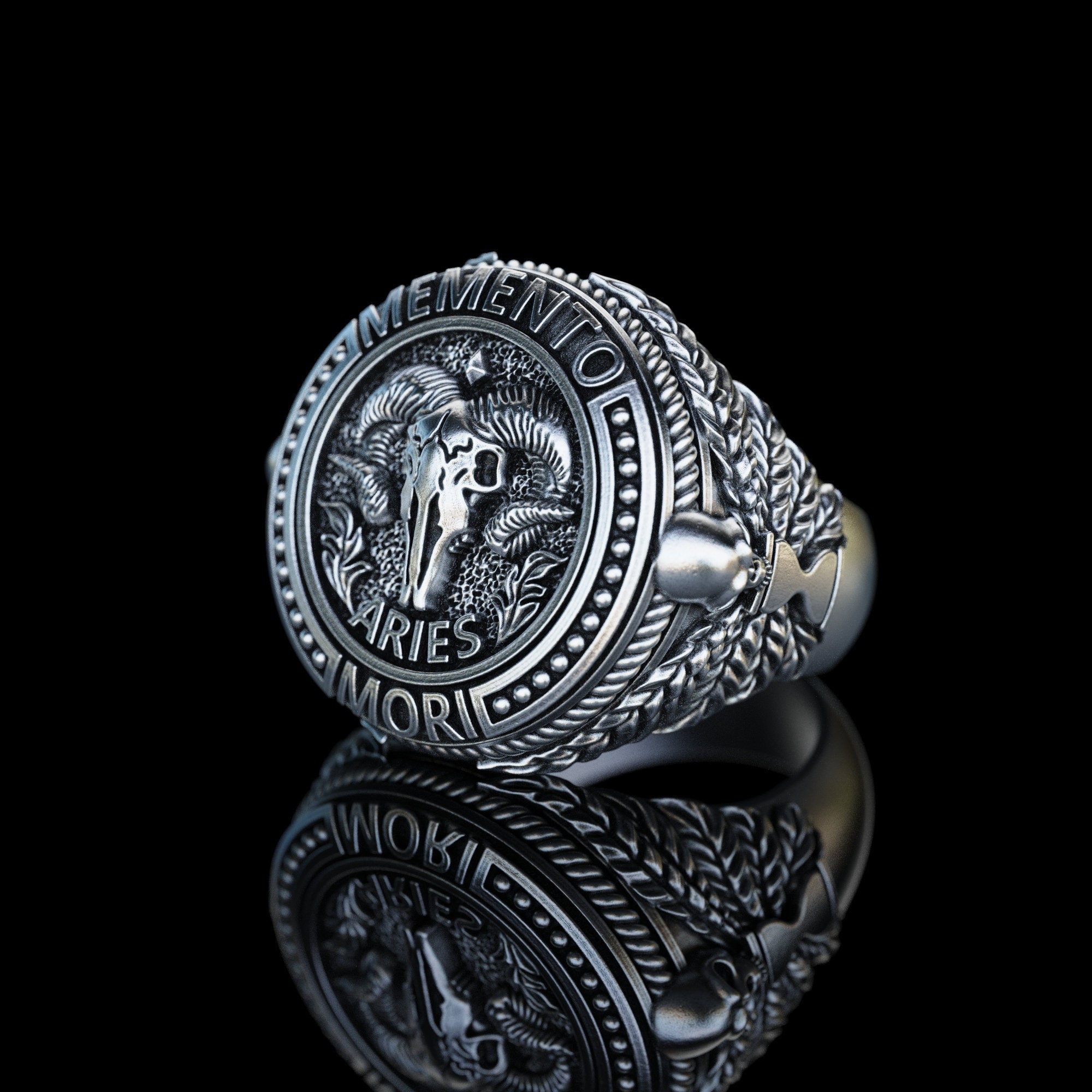 925 Sterling Silver TAURUS Symbol Ring, Zodiac Family Ring – GemsRush