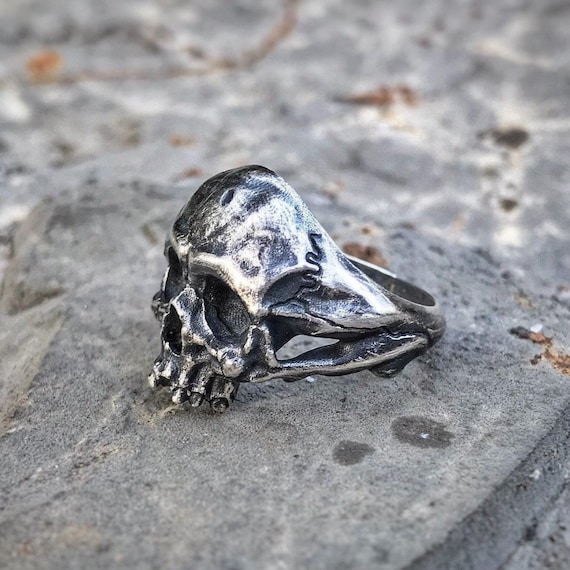 Skull ring, Silver Skull ring, Skull jewellery, Skull ring men,Gothic Ring,Biker Ring,Memento Mori,Anatomical Skull ring,Mens jewellery