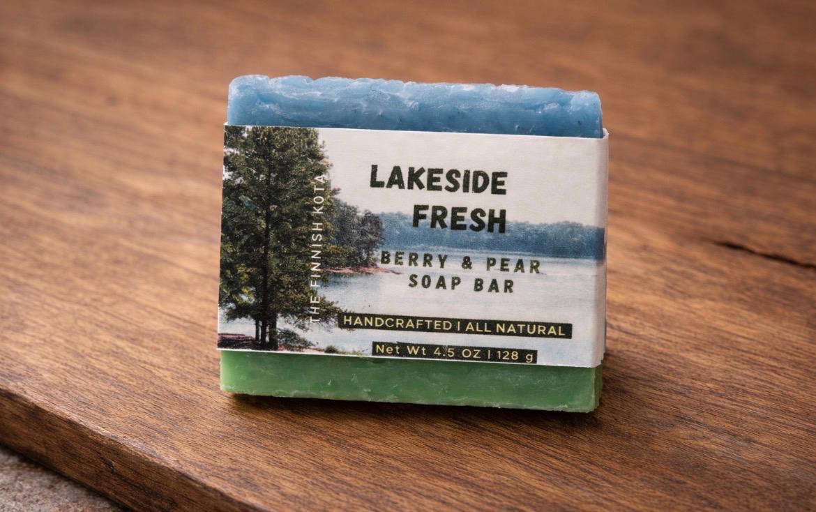 Handcrafted Berry & Pear Soap Bar | Lakeside Fresh, Creamy Lather - Etsy