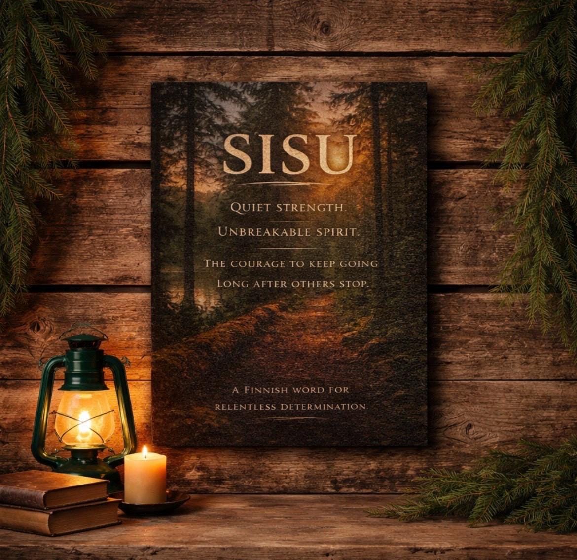 Sisu Inspirational Quote Wall Art Canvas 12x18 Forest Path Wall Decor sisu-inspirational-quote-wall-art-canvas-12x18-forest-path-wall-decor