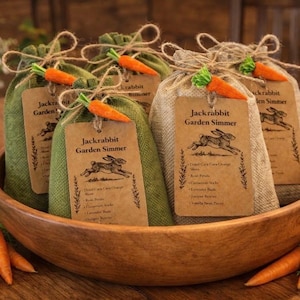 Jackrabbit Garden Simmer Pot Kit, Citrus Floral Botanical Blend, Stovetop Potpourri, Easter Bunny Bundle Gift, Natural Home Fragrance