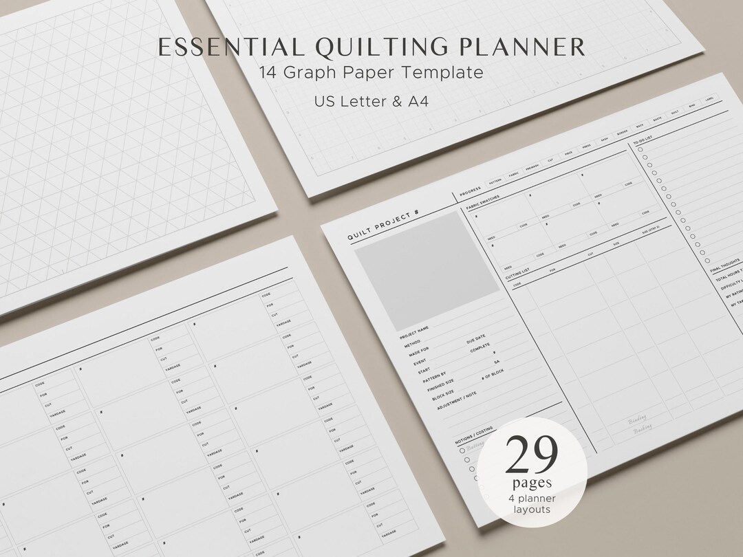 Quilting Planner | Printable Quilters Journal | Gifts for Quilters ...