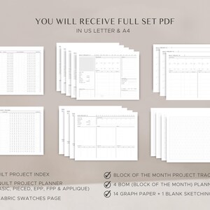 Quilting Planner | Printable Quilters Journal | Gifts for Quilters ...