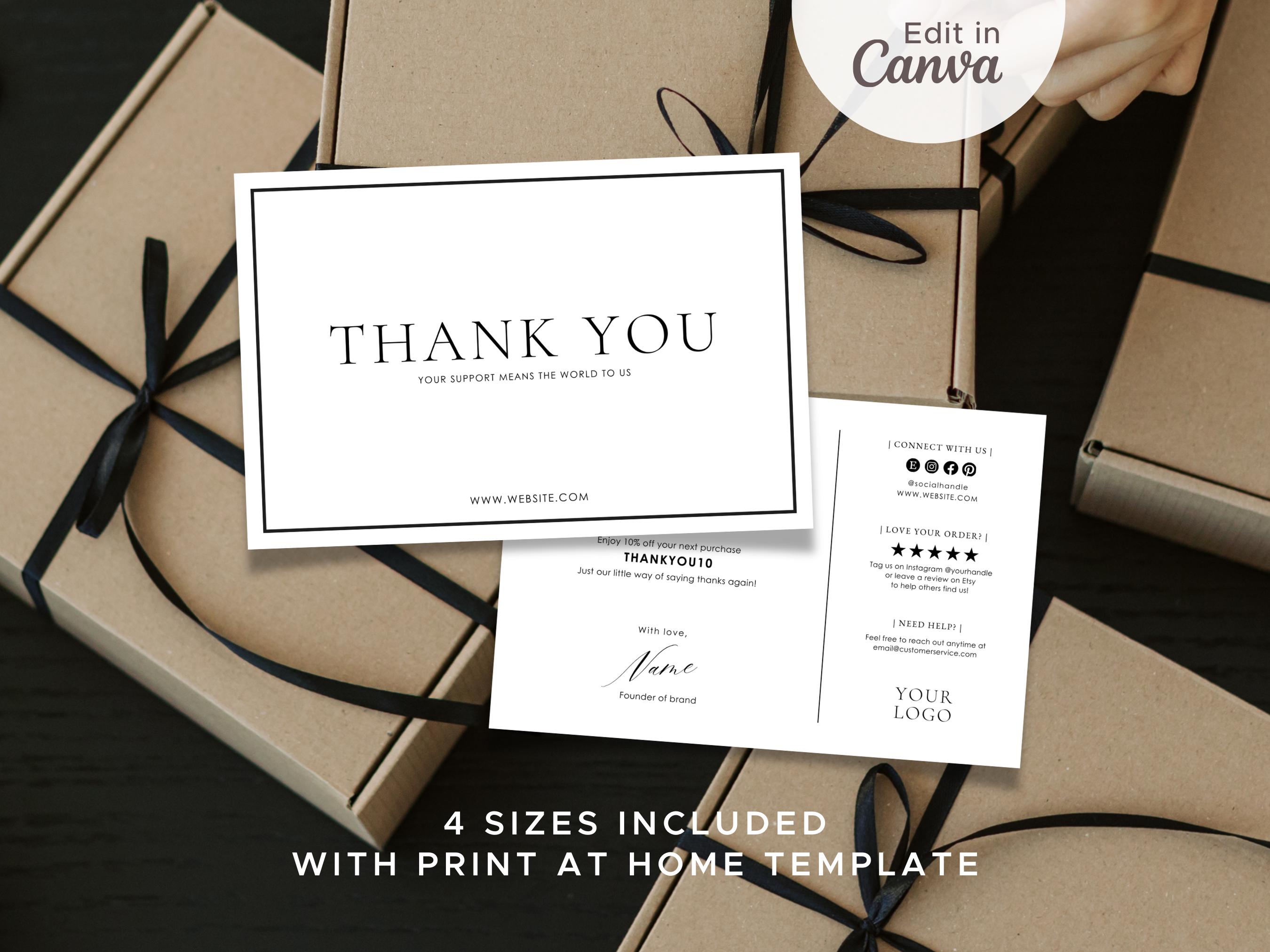 Thank you for your purchase cards - Etsy 日本