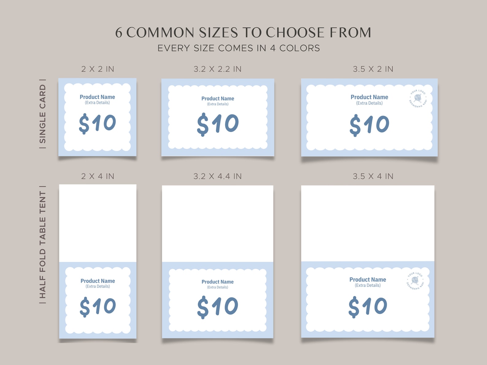 Editable Shelf Editable Shelf Price Card Template: Craft Fair Display Signage (canva ...