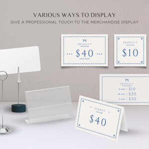 Editable Shelf Editable Shelf Price Card Template: Cottage Core Craft Fair Display in ...