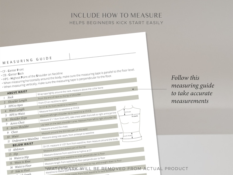 Printable Men Body Size Chart | Fillable Men Measurement Form | PDF Files &amp; Goodnotes Planner - Etsy