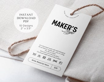 Druckbare häkeln Pflegehinweise: Pflegehinweise für handgefertigte Produkte (PDF)