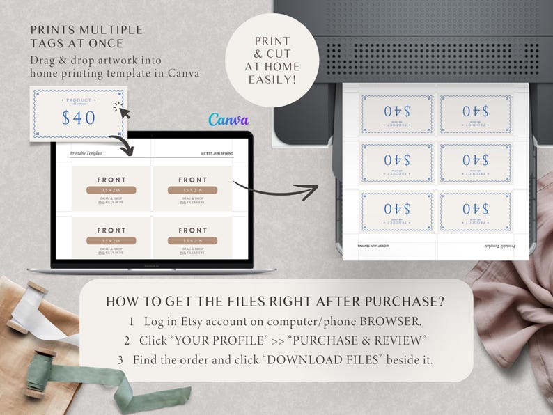 Editable Shelf Editable Shelf Price Card Template: Cottage Core Craft Fair Display in ...