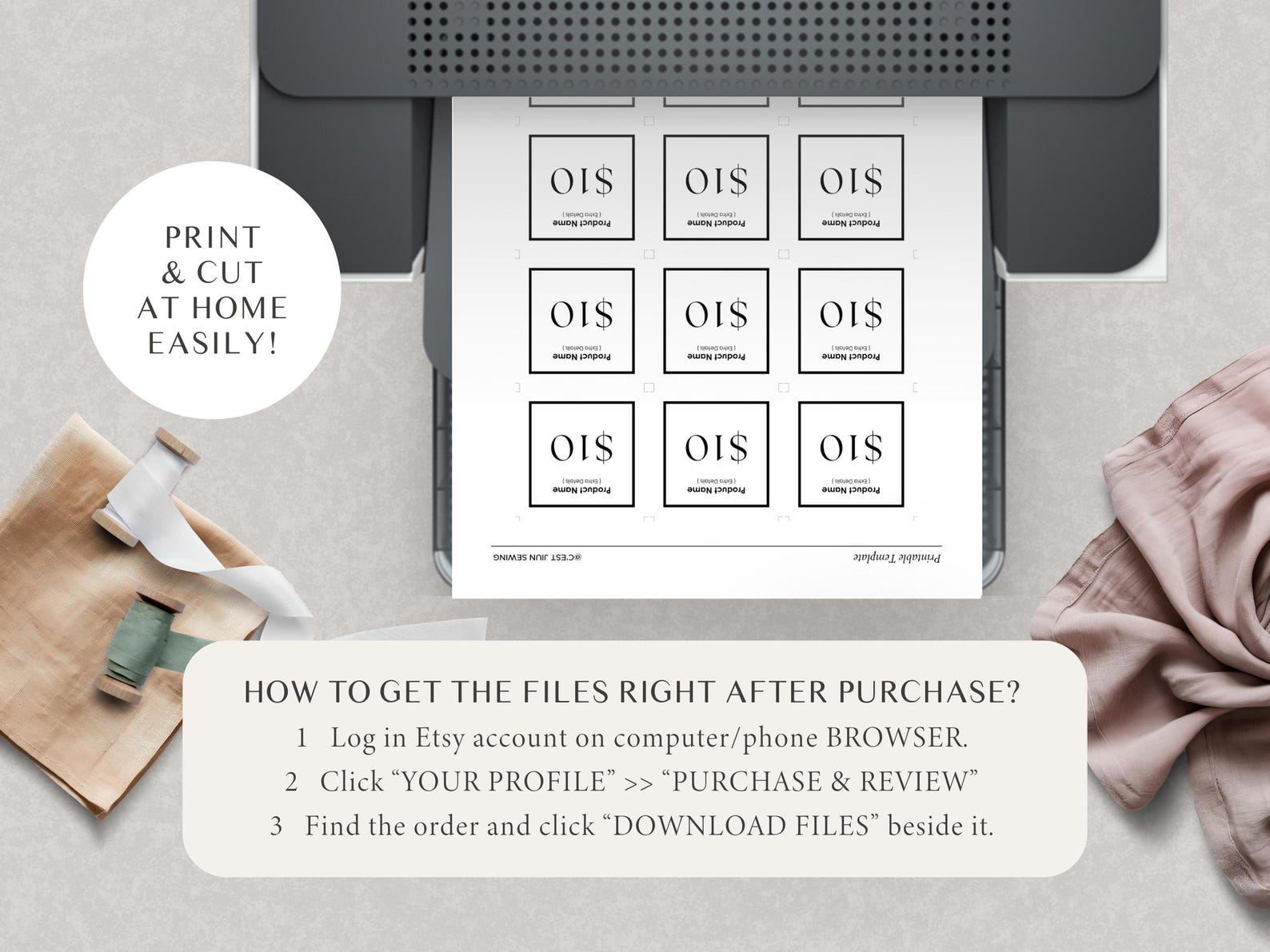 Editable Shelf Editable Shelf Price Card Template: Minimalist Craft Fair Display ...