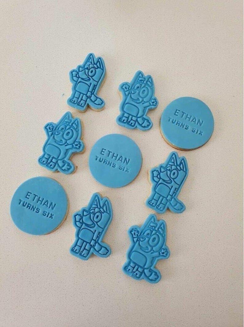 Bluey Cookie Cutter & Stamp Set Etsy Australia