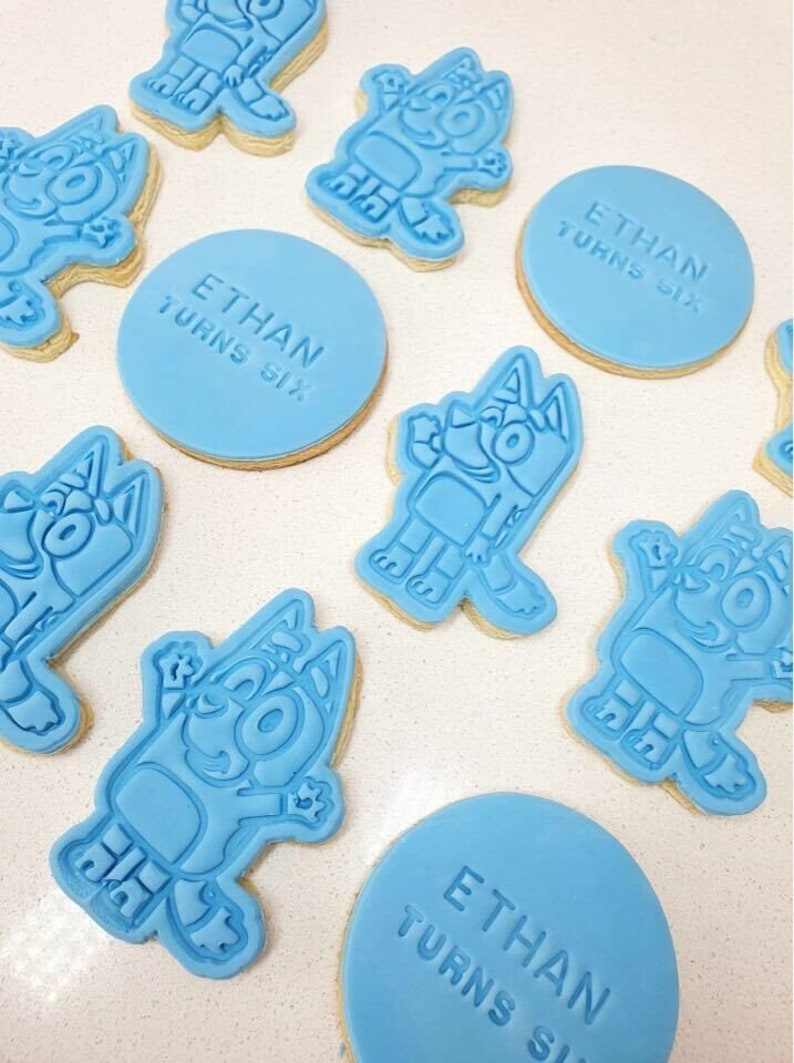 Bluey Cookie Cutter & Stamp Set Etsy Australia