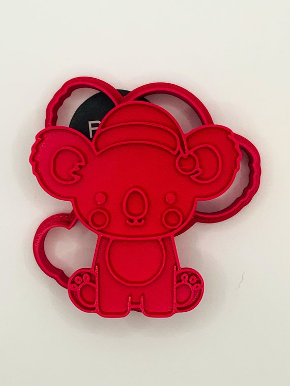 Koala with Christmas Hat Cookie Cutter and Emboss Australian Natives Christmas Koala with Christmas Hat Cookie Cutter and Emboss Australian Natives Christmas