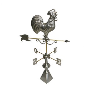 Weather vane Rooster stamped in zinc