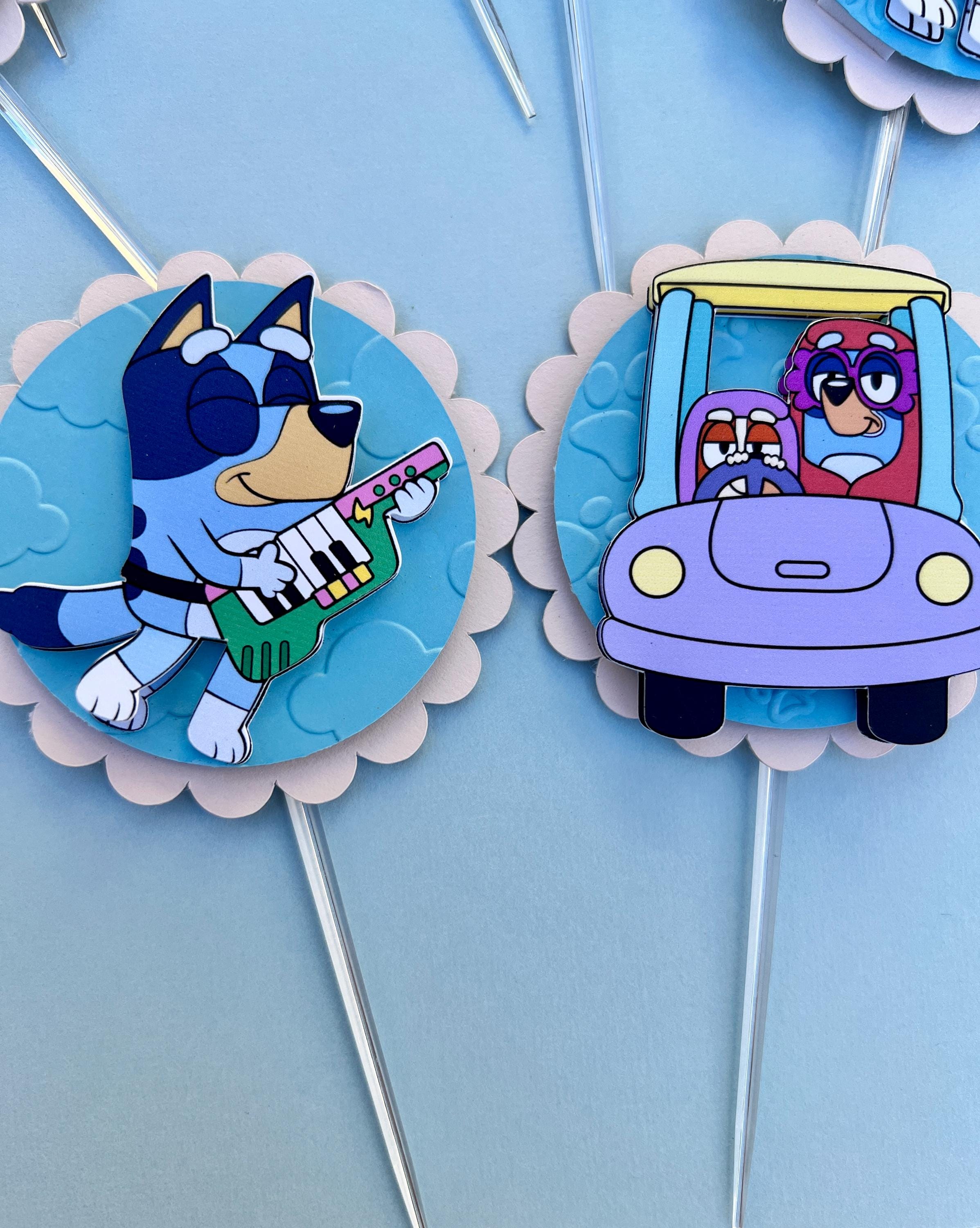 Embossed Paw & Cloud Cupcake Toppers