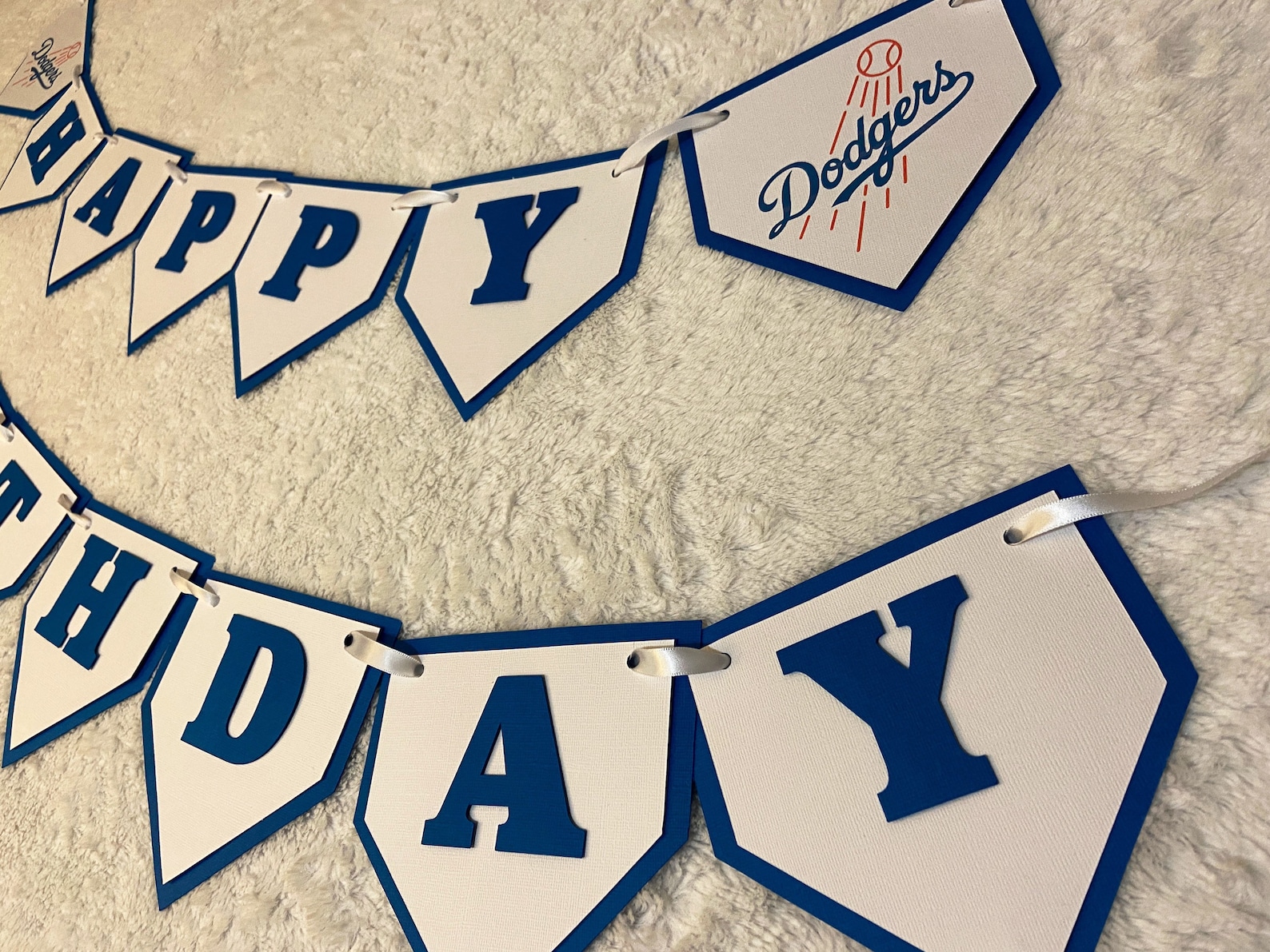 Dodgers Birthday Banner - Etsy