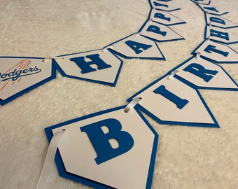 Dodgers Birthday Banner
